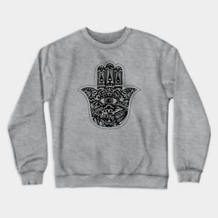 Hand of Fatima Yoga Crewneck Sweatshirt